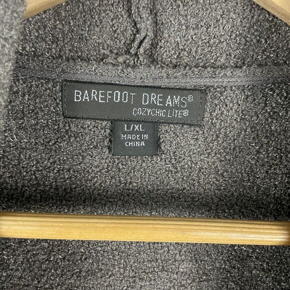 Barefoot Dreams L/XL Brown CozyChic Lite Drape Front Calypso Wrap Style 436 - Picture 2 of 4